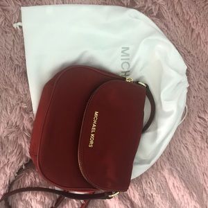 Michael Kors nylon red crossbody